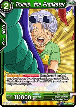 Trunks the Prankster DB1-044 Draft Box 04 - Dragon Brawl Dragonball Super card