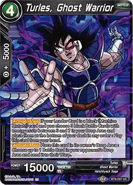 Turles Ghost Warrior BT8-097 Malicious Machinations Dragonball Super card
