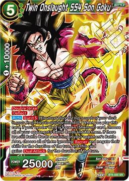 Twin Onslaught SS4 Son Goku BT5-055 Miraculous Revival Dragonball Super card