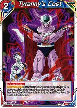 Tyrannys Cost Foil BT9-108 Universal Onslaught Dragonball Super card