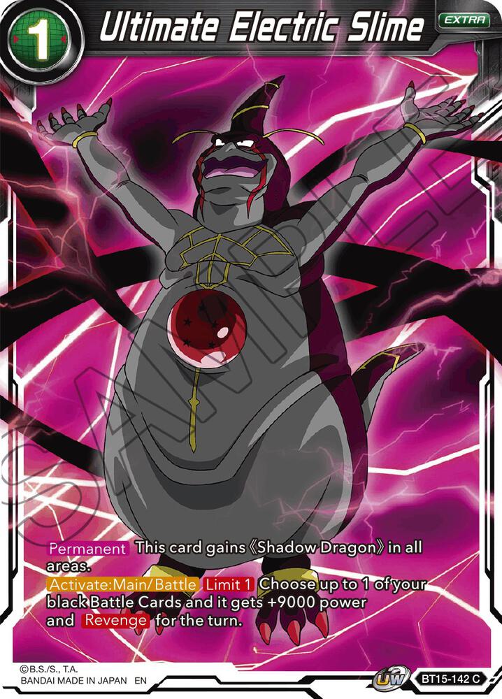 Ultimate Electric Slime Foil BT15-142 Saiyan Showdown Dragonball Super card