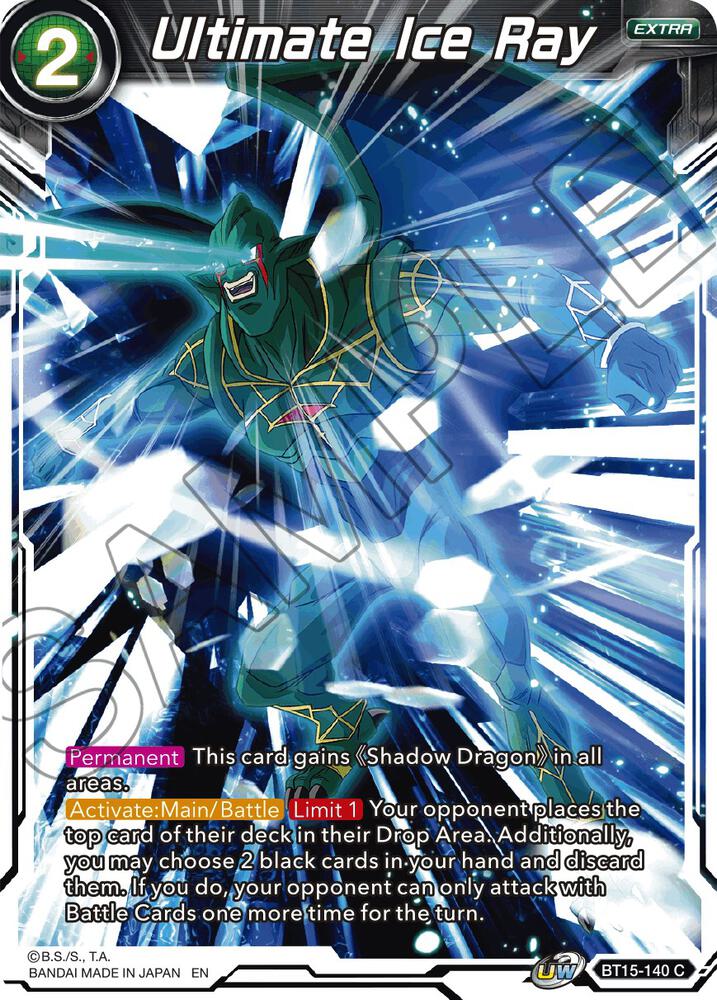 Ultimate Ice Ray Foil BT15-140 Saiyan Showdown Dragonball Super card