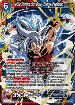 Ultra Instinct Son Goku Energy Explosion BT9-104 Universal Onslaught Dragonball Super card
