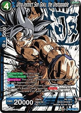 Ultra Instinct Son Goku the Unstoppable Alternate Art DB1-021 Special Anniversary Set 2020 Dragonball Super card