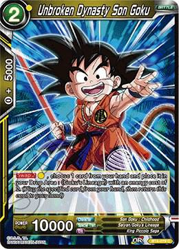 Unbroken Dynasty Son Goku Foil BT4-079 Colossal Warfare Dragonball Super card