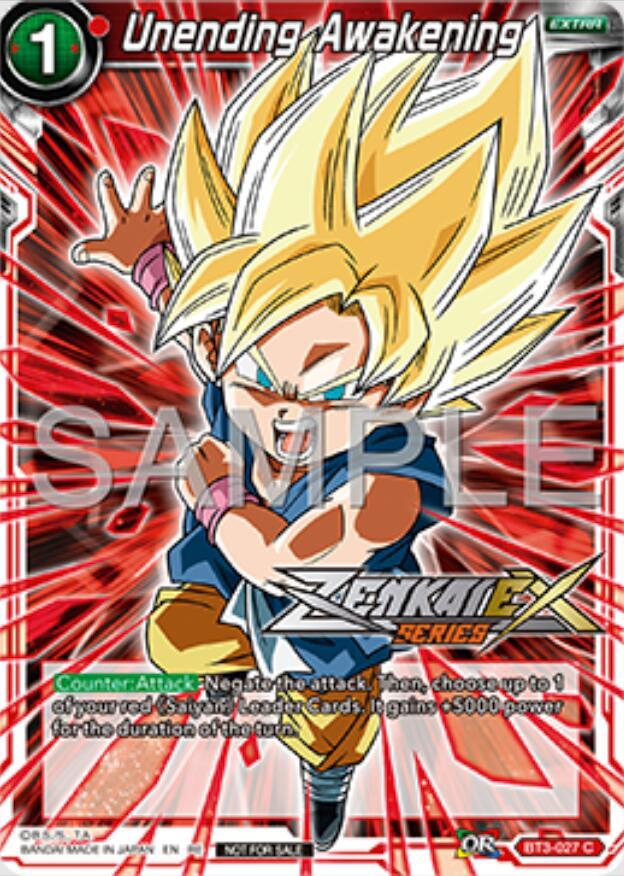 Unending Awakening Event Pack 16 BT3-027 Promotion Cards Dragonball Super card