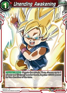 Unending Awakening Foil BT3-027 Cross Worlds Dragonball Super card