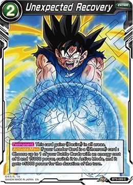 Unexpected Recovery Foil BT9-089 Universal Onslaught Dragonball Super card