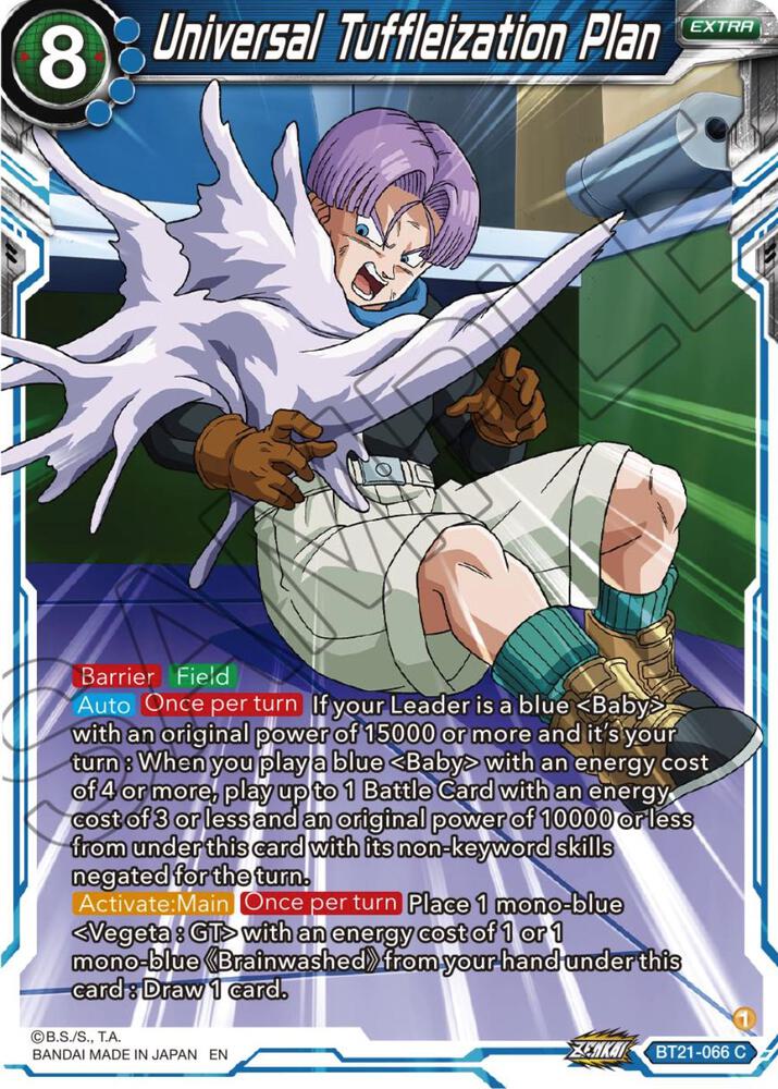 Universal Tuffleization Plan Foil BT21-066 Wild Resurgence Dragonball Super card