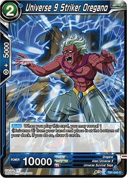 Universe 9 Striker Oregano TB1-042 Tournament of Power Dragonball Super card