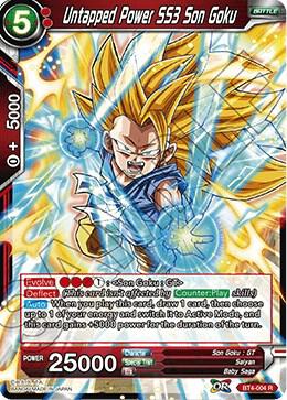 Untapped Power SS3 Son Goku BT4-004 Colossal Warfare Dragonball Super card