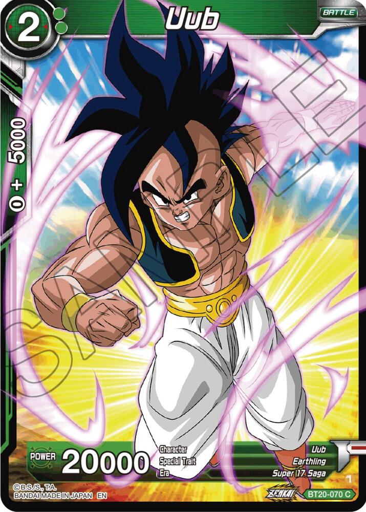 Uub Foil BT20-070 Power Absorbed Dragonball Super card