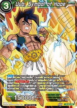 Uub Symbol of Hope Power Booster P-121 Promotion Cards Dragonball Super card