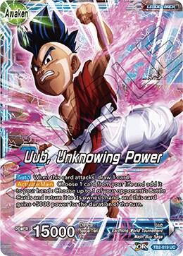 Uub Uub Unknowing Power TB2-019 World Martial Arts Tournament Dragonball Super card