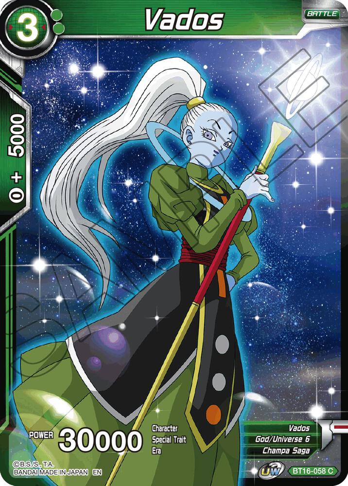 Vados BT16-058 Realm of the Gods Dragonball Super card