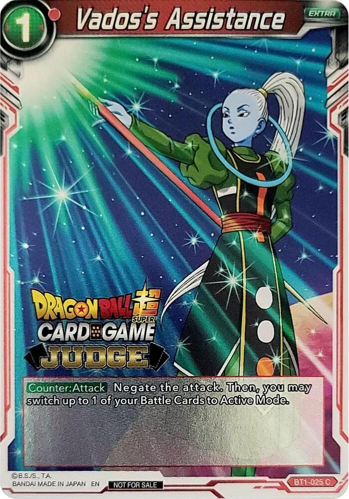 Vadoss Assistance BT1-025 Judge Promotion Cards Dragonball Super card