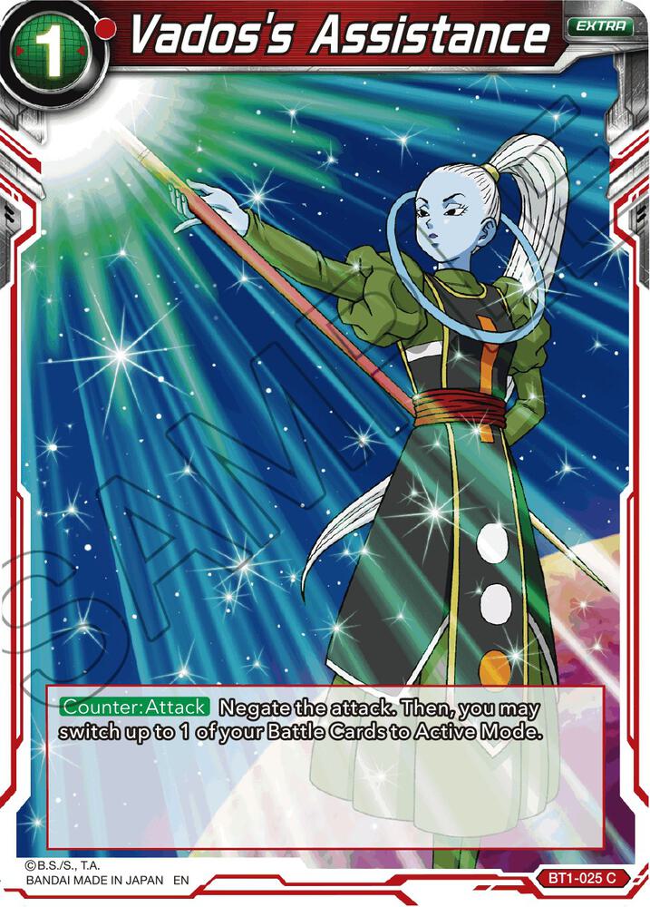 Vadoss Assistance Reprint Foil BT1-025 Battle Evolution Booster Dragonball Super card