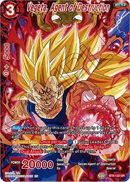 Vegeta Agent of Destruction BT6-120 Destroyer Kings Dragonball Super card