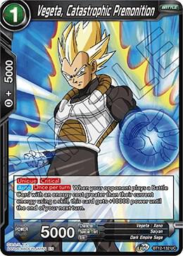 Vegeta Catastrophic Premonition BT12-132 Vicious Rejuvenation Dragonball Super card