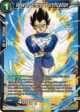 Vegeta Energy Fortification Foil BT13-040 Supreme Rivalry Dragonball Super card