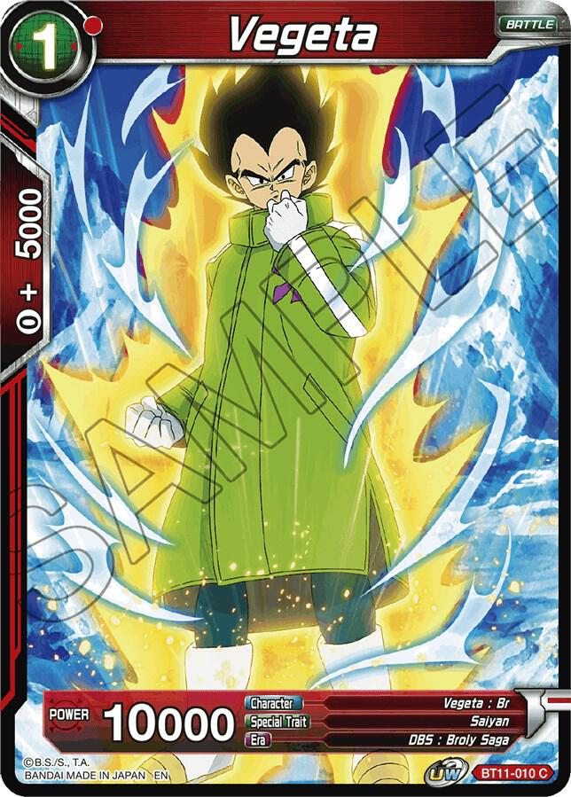 Vegeta Foil BT11-010 Vermilion Bloodline Dragonball Super card