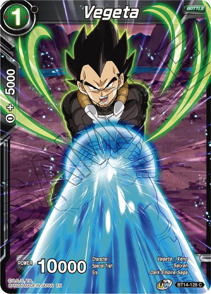 Vegeta Foil BT14-128 Cross Spirits Dragonball Super card
