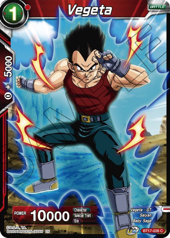 Vegeta Foil BT17-026 Ultimate Squad Dragonball Super card