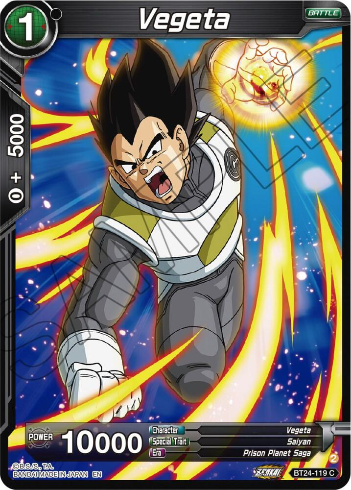 Vegeta Foil BT24-119 Beyond Generations Dragonball Super card