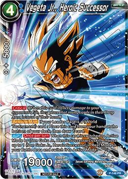 Vegeta Jr Heroic Successor Power Booster P-148 Promotion Cards Dragonball Super card