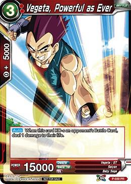Vegeta Powerful as Ever P-030 Promotion Cards Dragonball Super card