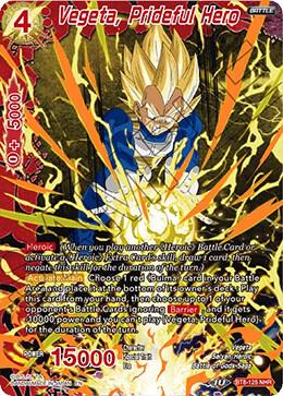 Vegeta Prideful Hero BT8-125 Malicious Machinations Dragonball Super card