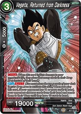 Vegeta Returned from Darkness SD7-03 Miraculous Revival Dragonball Super card