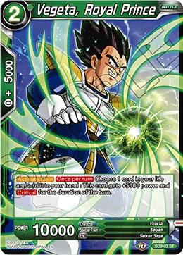 Vegeta Royal Prince SD9-03 Assault of the Saiyans Dragonball Super card