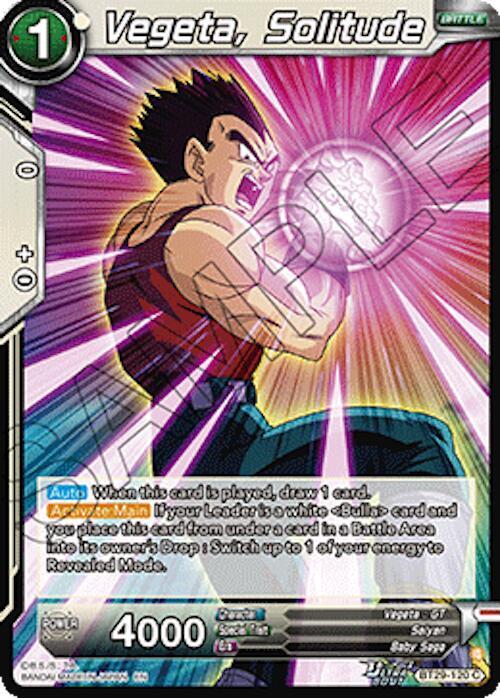 Vegeta Solitude BT29-120 Fearsome Rivals Dragonball Super card