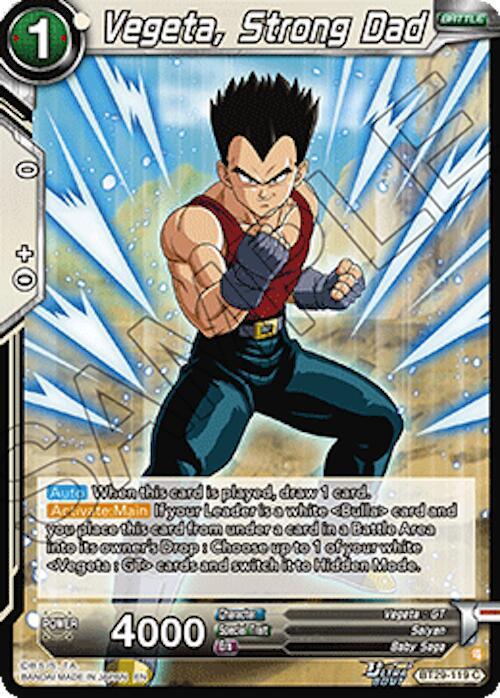 Vegeta Strong Dad BT29-119 Fearsome Rivals Dragonball Super card