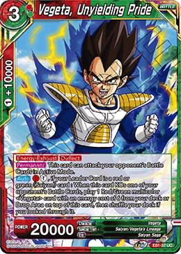 Vegeta Unyielding Pride Foil EB1-57 Battle Evolution Booster Dragonball Super card