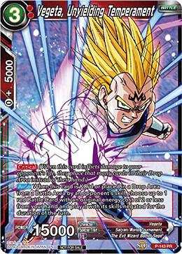 Vegeta Unyielding Temperament Power Booster World Martial Arts Tournament P-143 Promotion Cards Dragonball Super card