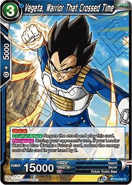 Vegeta Warrior That Crossed Time BT10-042 Rise of the Unison Warrior Dragonball Super card