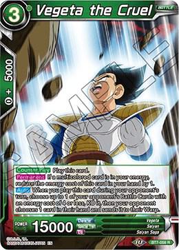 Vegeta the Cruel BT7-058 Assault of the Saiyans Dragonball Super card