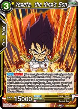 Vegeta the Kings Son Foil DB1-067 Draft Box 04 - Dragon Brawl Dragonball Super card