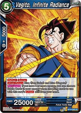 Vegito Infinite Radiance Foil BT10-046 Rise of the Unison Warrior Dragonball Super card