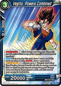 Vegito Powers Combined Foil BT6-036 Destroyer Kings Dragonball Super card