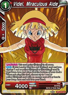 Videl Miraculous Aide BT8-010 Malicious Machinations Dragonball Super card