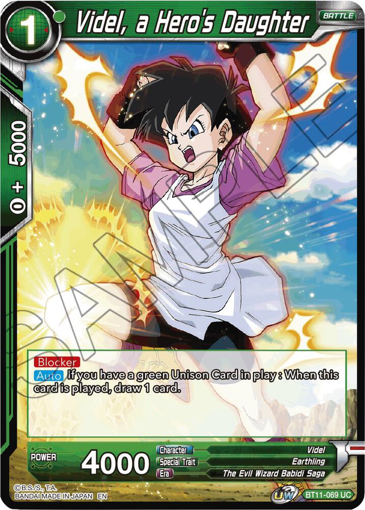 Videl a Heros Daughter BT11-069 Vermilion Bloodline Dragonball Super card