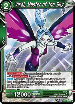 Vikal Master of the Sky Foil TB1-063 Tournament of Power Dragonball Super card