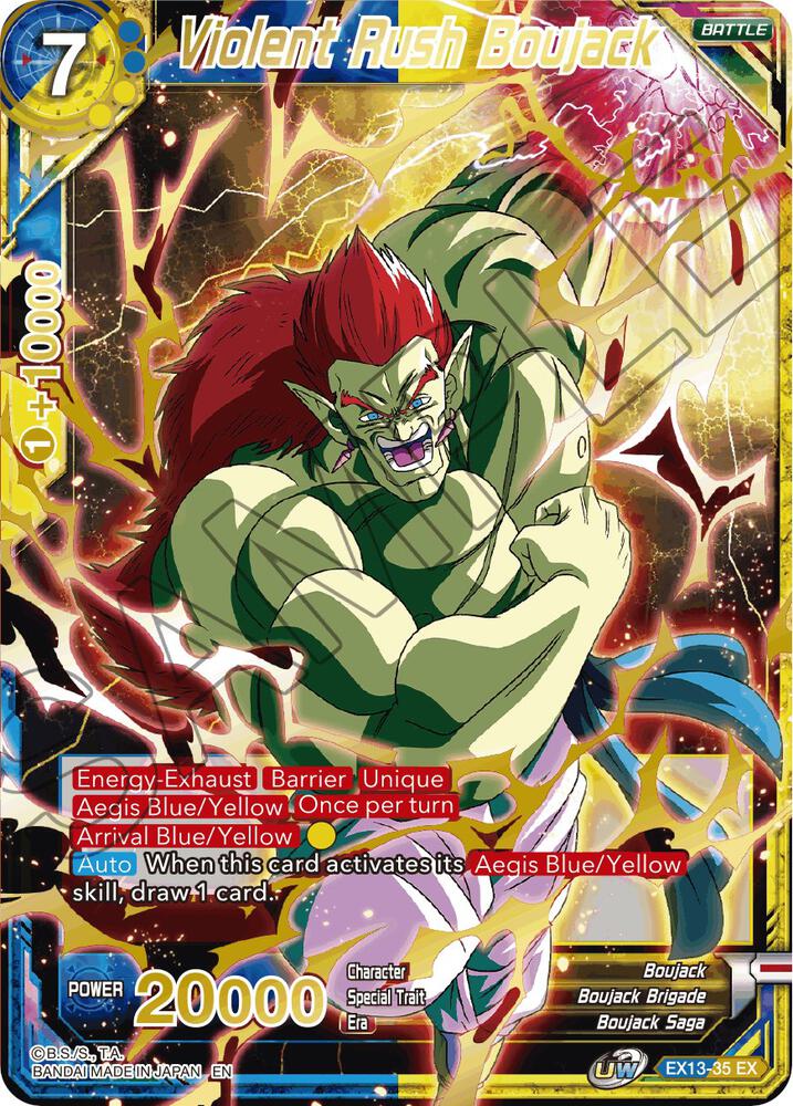 Violent Rush Boujack EX13-35 Special Anniversary Set 2020 Dragonball Super card