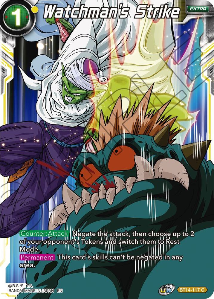 Watchmans Strike BT14-117 Cross Spirits Dragonball Super card