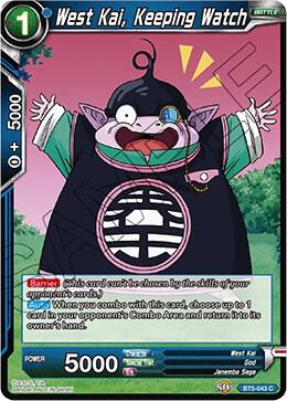 West Kai Keeping Watch BT5-043 Miraculous Revival Dragonball Super card
