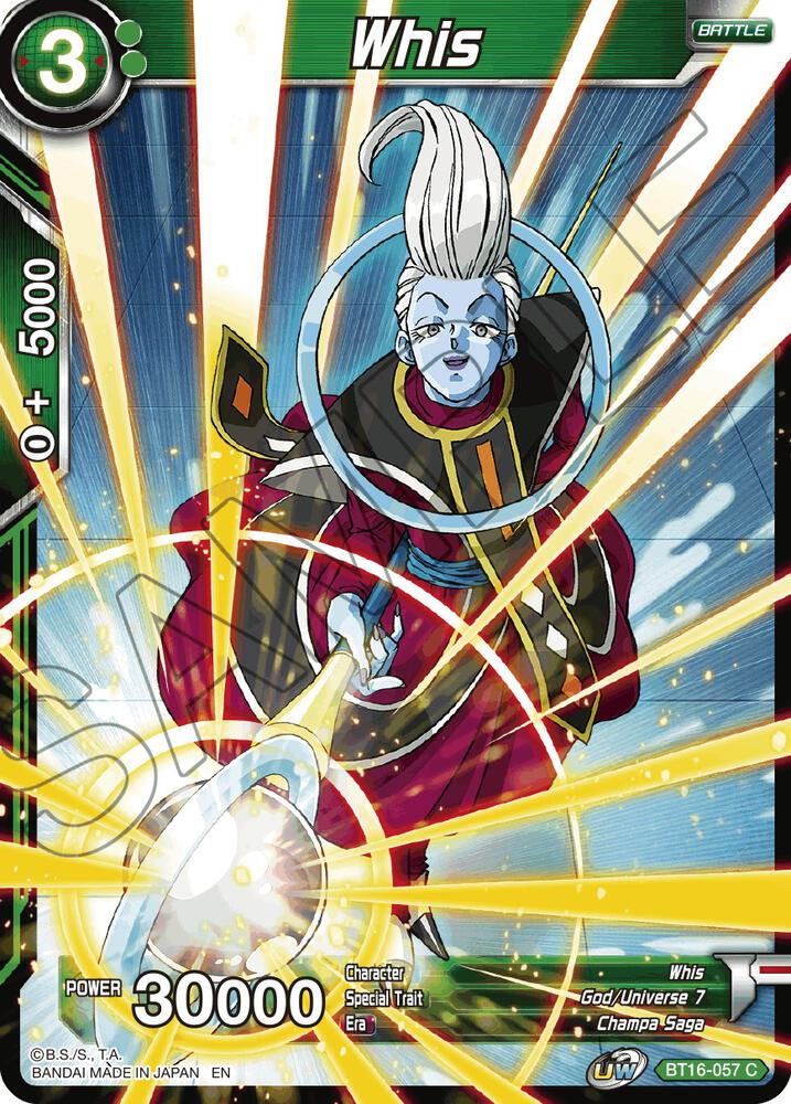 Whis Foil BT16-057 Realm of the Gods Dragonball Super card