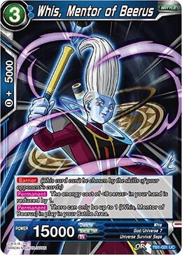 Whis Mentor of Beerus Foil TB1-031 Tournament of Power Dragonball Super card